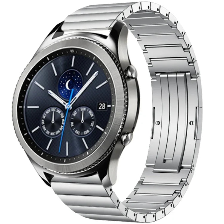 單珠鈦合金錶帶，適用於 Samsung Galaxy Watch 3 45mm，Samsung Gear S3 Classic，Samsung Gear S3 Frontier，Samsung Galaxy Watch 46mm，Samsung Galaxy Watch 42mm