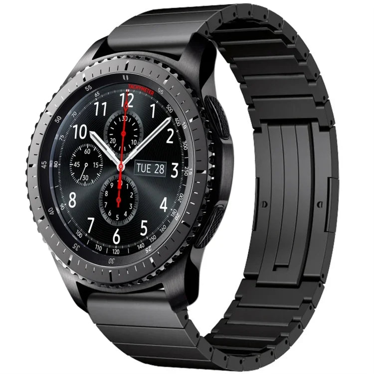 單珠鈦合金錶帶，適用於 Samsung Galaxy Watch 3 45mm，Samsung Gear S3 Classic，Samsung Gear S3 Frontier，Samsung Galaxy Watch 46mm，Samsung Galaxy Watch 42mm