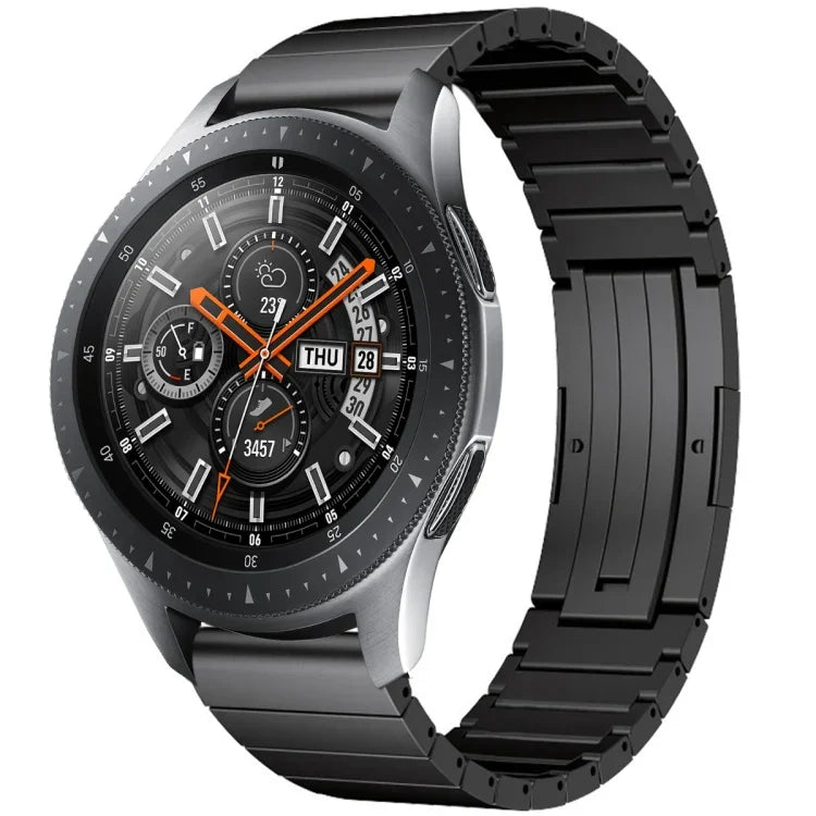 單珠鈦合金錶帶，適用於 Samsung Galaxy Watch 3 45mm，Samsung Gear S3 Classic，Samsung Gear S3 Frontier，Samsung Galaxy Watch 46mm，Samsung Galaxy Watch 42mm