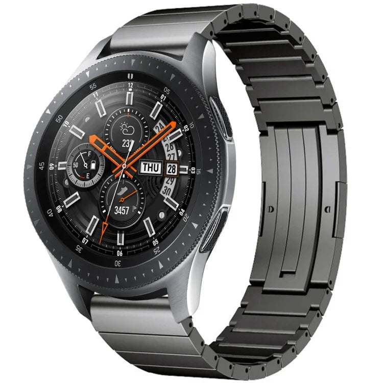 單珠鈦合金錶帶，適用於 Samsung Galaxy Watch 3 45mm，Samsung Gear S3 Classic，Samsung Gear S3 Frontier，Samsung Galaxy Watch 46mm，Samsung Galaxy Watch 42mm