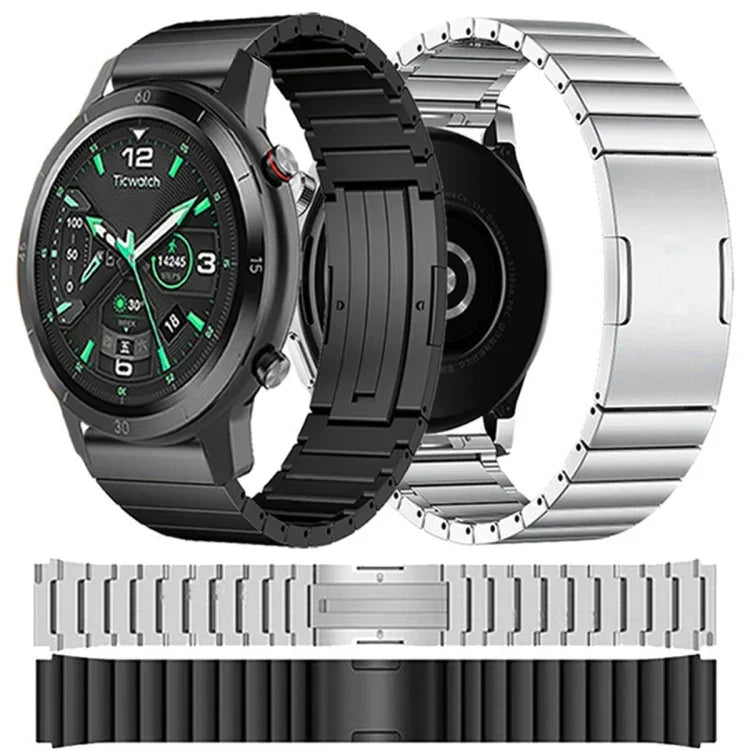 單珠鈦合金錶帶，適用於 Samsung Galaxy Watch 3 45mm，Samsung Gear S3 Classic，Samsung Gear S3 Frontier，Samsung Galaxy Watch 46mm，Samsung Galaxy Watch 42mm