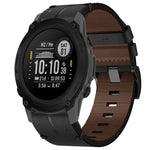 Leather Textured 22mm Watch Band, For Garmin Fenix E 47mm, For Garmin Fenix 8 MIP 47mm, For Garmin Fenix 8 AMOLED 47mm, For Garmin Fenix 7 Pro 47mm, For Garmin Epix Pro 47mm, For Garmin MARQ Athlete Gen 2, For Garmin MARQ Commander                     ...