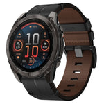 Leather Textured 22mm Watch Band, For Garmin Fenix E 47mm, For Garmin Fenix 8 MIP 47mm, For Garmin Fenix 8 AMOLED 47mm, For Garmin Fenix 7 Pro 47mm, For Garmin Epix Pro 47mm, For Garmin MARQ Athlete Gen 2, For Garmin MARQ Commander                     ...