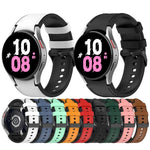 矽膠皮革黑色扣環錶帶，適用於 Samsung Galaxy Watch 6 Classic，Samsung Galaxy Watch 6