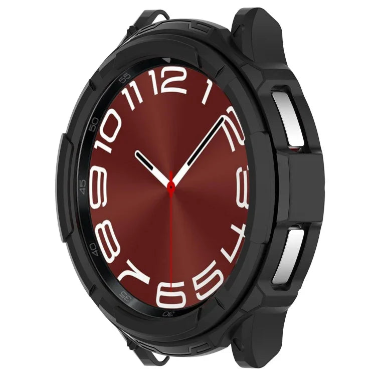 TPU armor watch case for Samsung Galaxy Watch 6, featuring a bold red dial and durable design.