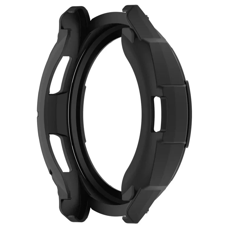 TPU armor watch case for Samsung Galaxy Watch 6, black rotating ring design, protective case for durability.