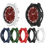 旋轉環 + TPU 盔甲錶殼保護套，適用於 Samsung Galaxy Watch 6 Classic 47mm，Samsung Galaxy Watch 6 Classic 43mm