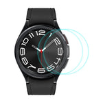 2片裝 ENKAY 0.2mm 9H 鋼化玻璃螢幕保護膜手錶貼膜，適用於 Samsung Galaxy Watch Ultra 47mm / Ultra 2025，適用於 Samsung Galaxy Watch8 44mm，適用於 Samsung Galaxy Watch8 40mm，適用於 Samsung Galaxy Watch6 Classic / Ultra 47mm