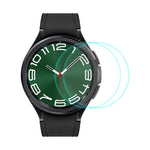 2片裝 ENKAY 0.2mm 9H 鋼化玻璃螢幕保護膜手錶貼膜，適用於 Samsung Galaxy Watch Ultra 47mm / Ultra 2025，適用於 Samsung Galaxy Watch8 44mm，適用於 Samsung Galaxy Watch8 40mm，適用於 Samsung Galaxy Watch6 Classic / Ultra 47mm