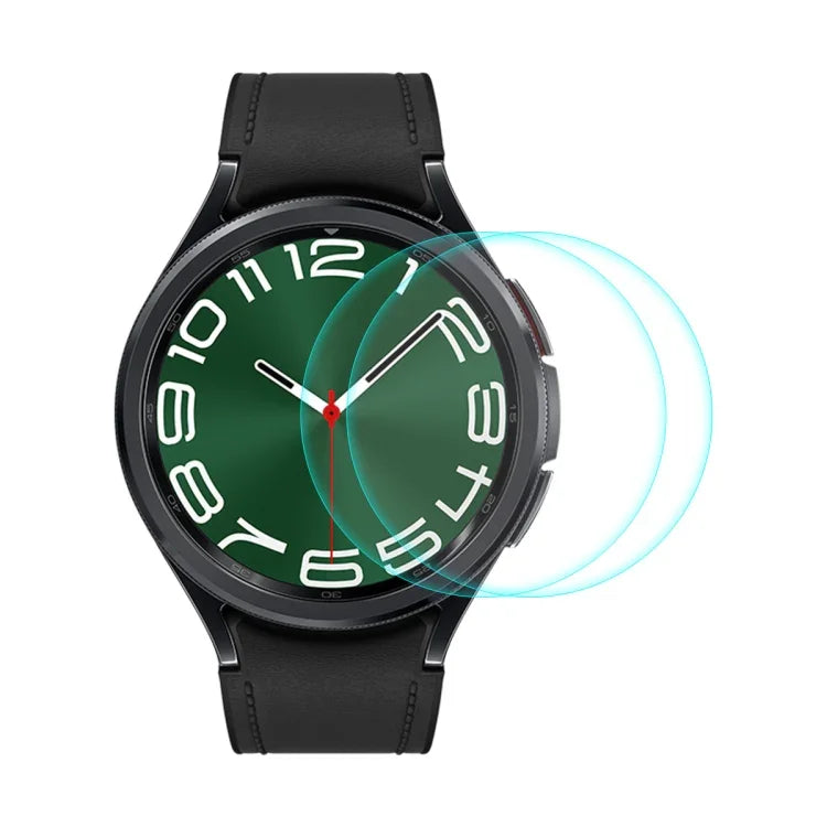 2片裝 ENKAY 0.2mm 9H 鋼化玻璃螢幕保護膜手錶貼膜，適用於 Samsung Galaxy Watch Ultra 47mm / Ultra 2025，適用於 Samsung Galaxy Watch8 44mm，適用於 Samsung Galaxy Watch8 40mm，適用於 Samsung Galaxy Watch6 Classic / Ultra 47mm