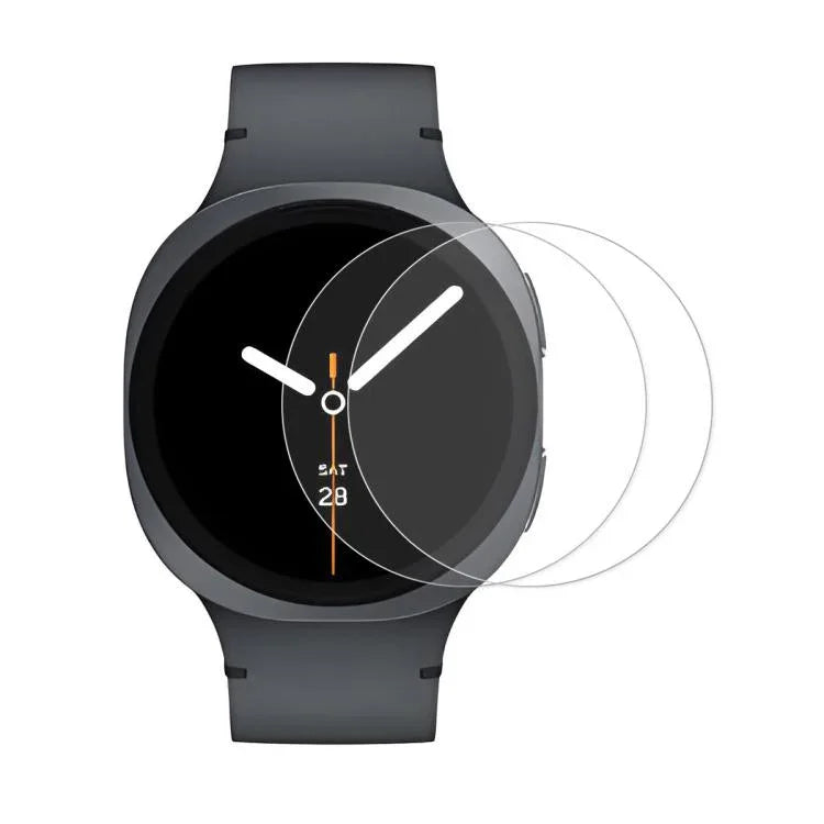 2片裝 ENKAY 0.2mm 9H 鋼化玻璃螢幕保護膜手錶貼膜，適用於 Samsung Galaxy Watch Ultra 47mm / Ultra 2025，適用於 Samsung Galaxy Watch8 44mm，適用於 Samsung Galaxy Watch8 40mm，適用於 Samsung Galaxy Watch6 Classic / Ultra 47mm