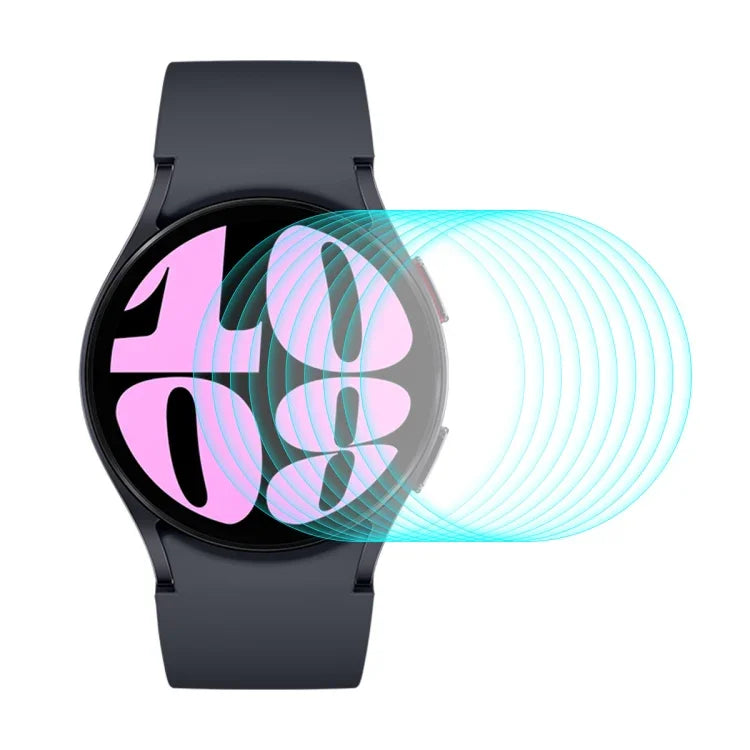10片 ENKAY 0.2mm 9H 鋼化玻璃螢幕保護膜，適用於三星 Galaxy Watch Ultra 47mm / Ultra 2025，適用於三星 Galaxy Watch8 44mm，適用於三星 Galaxy Watch8 40mm，適用於三星 Galaxy Watch6 Classic / Ultra 47mm