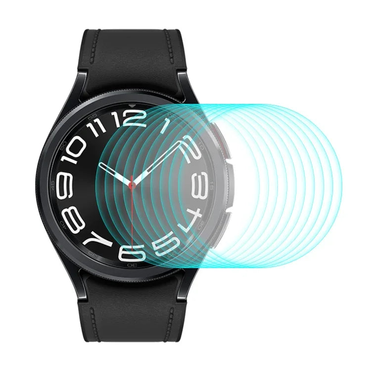 10片 ENKAY 0.2mm 9H 鋼化玻璃螢幕保護膜，適用於三星 Galaxy Watch Ultra 47mm / Ultra 2025，適用於三星 Galaxy Watch8 44mm，適用於三星 Galaxy Watch8 40mm，適用於三星 Galaxy Watch6 Classic / Ultra 47mm