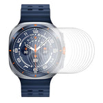 10片 ENKAY 0.2mm 9H 鋼化玻璃螢幕保護膜，適用於三星 Galaxy Watch Ultra 47mm / Ultra 2025，適用於三星 Galaxy Watch8 44mm，適用於三星 Galaxy Watch8 40mm，適用於三星 Galaxy Watch6 Classic / Ultra 47mm
