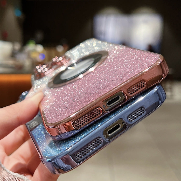 漸層閃粉電鍍MagSafe TPU手機殼，適用於iPhone 14、iPhone 14 Pro、iPhone 14 Pro Max、iPhone 13 Pro Max、iPhone 13 Pro、iPhone 13