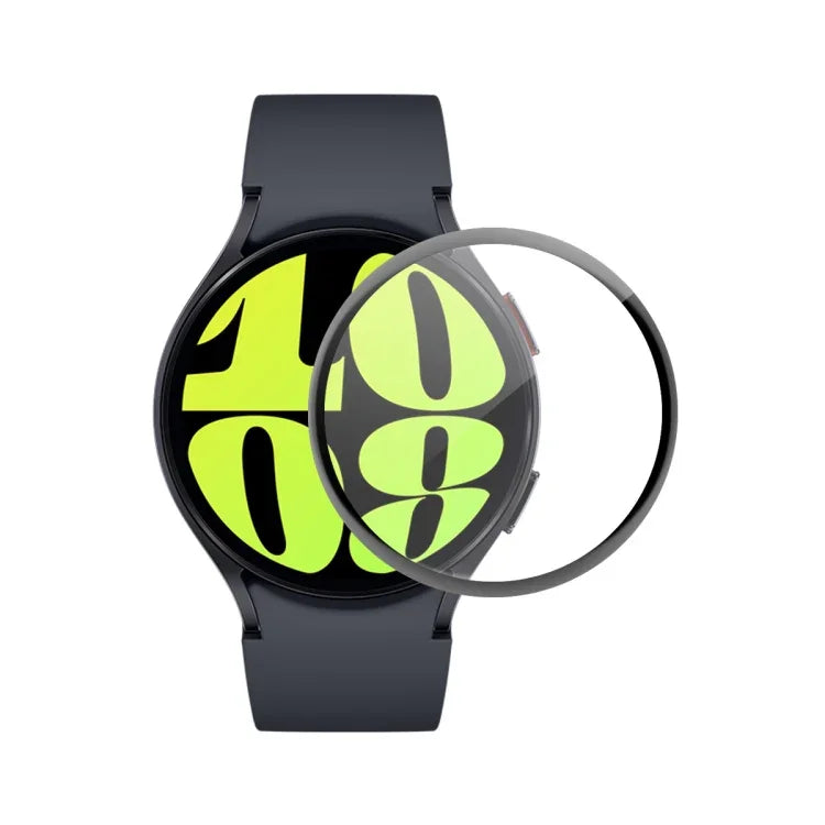 ENKAY 3D 全覆蓋軟 PC 邊緣 PMMA 高清螢幕保護膜，適用於三星 Galaxy Watch Ultra 47mm / Ultra 2025，適用於三星 Galaxy Watch8 Classic 46mm，適用於三星 Galaxy Watch8 44mm，適用於三星 Galaxy Watch8 40mm