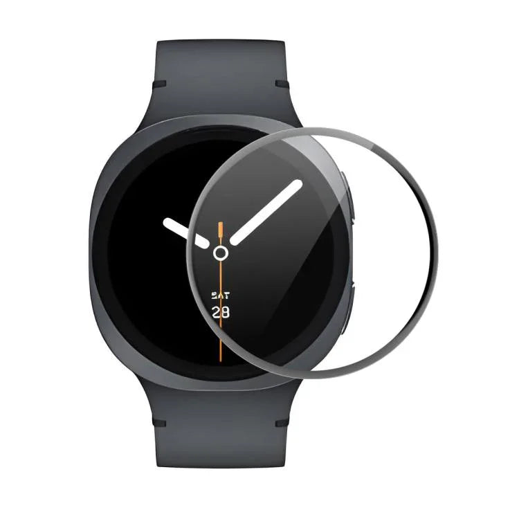 ENKAY 3D 全覆蓋軟 PC 邊緣 PMMA 高清螢幕保護膜，適用於三星 Galaxy Watch Ultra 47mm / Ultra 2025，適用於三星 Galaxy Watch8 Classic 46mm，適用於三星 Galaxy Watch8 44mm，適用於三星 Galaxy Watch8 40mm