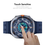 ENKAY 3D 全覆蓋軟 PC 邊緣 PMMA 高清螢幕保護膜，適用於三星 Galaxy Watch Ultra 47mm / Ultra 2025，適用於三星 Galaxy Watch8 Classic 46mm，適用於三星 Galaxy Watch8 44mm，適用於三星 Galaxy Watch8 40mm