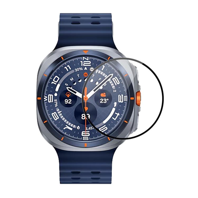 ENKAY 3D 全覆蓋軟 PC 邊緣 PMMA 高清螢幕保護膜，適用於三星 Galaxy Watch Ultra 47mm / Ultra 2025，適用於三星 Galaxy Watch8 Classic 46mm，適用於三星 Galaxy Watch8 44mm，適用於三星 Galaxy Watch8 40mm