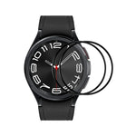 2片 ENKAY 3D 全覆蓋軟 PC 邊緣 PMMA 高清螢幕保護膜，適用於三星 Galaxy Watch Ultra 47mm / Ultra 2025，適用於三星 Galaxy Watch8 Classic 46mm，適用於三星 Galaxy Watch8 44mm，適用於三星 Galaxy Watch8 40mm
