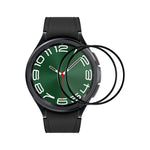 2片 ENKAY 3D 全覆蓋軟 PC 邊緣 PMMA 高清螢幕保護膜，適用於三星 Galaxy Watch Ultra 47mm / Ultra 2025，適用於三星 Galaxy Watch8 Classic 46mm，適用於三星 Galaxy Watch8 44mm，適用於三星 Galaxy Watch8 40mm