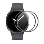 2片 ENKAY 3D 全覆蓋軟 PC 邊緣 PMMA 高清螢幕保護膜，適用於三星 Galaxy Watch Ultra 47mm / Ultra 2025，適用於三星 Galaxy Watch8 Classic 46mm，適用於三星 Galaxy Watch8 44mm，適用於三星 Galaxy Watch8 40mm