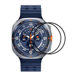2片 ENKAY 3D 全覆蓋軟 PC 邊緣 PMMA 高清螢幕保護膜，適用於三星 Galaxy Watch Ultra 47mm / Ultra 2025，適用於三星 Galaxy Watch8 Classic 46mm，適用於三星 Galaxy Watch8 44mm，適用於三星 Galaxy Watch8 40mm