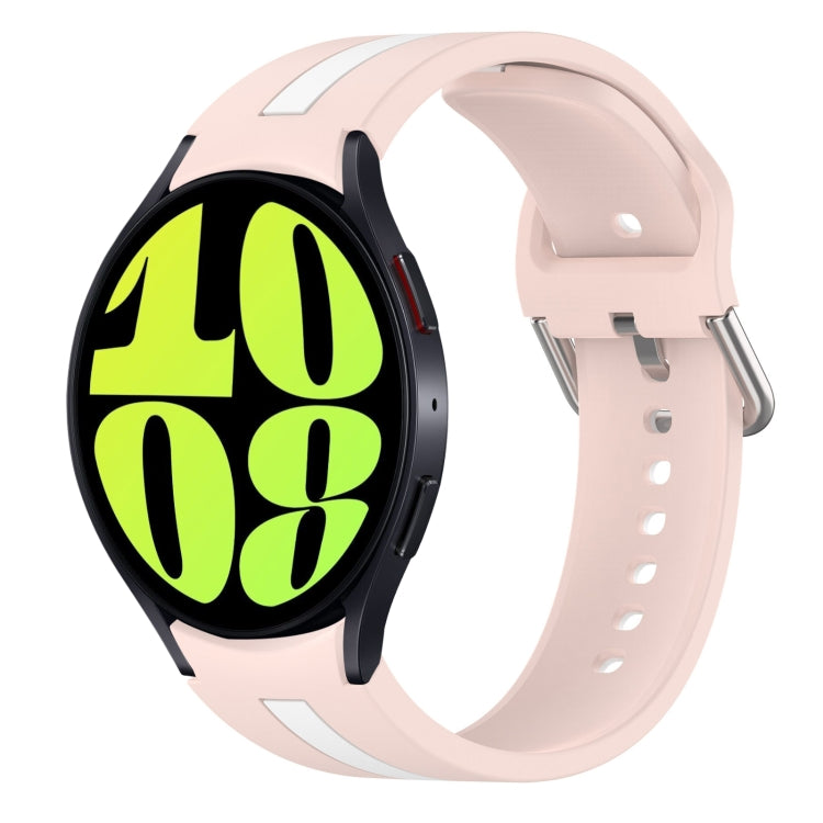 雙色矽膠錶帶，適用於 Samsung Galaxy Watch 6 44mm，Samsung Galaxy Watch 6 40mm，Samsung Galaxy Watch 6 Classic 43mm，Samsung Galaxy Watch 5 Pro 高爾夫版，Samsung Galaxy Watch 5 高爾夫版