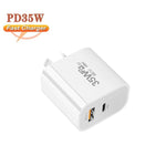 PD30W USB-C / Type-C + QC3.0 USB雙口充電器，澳洲插頭，澳洲插頭，香港倉庫