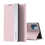 側邊電鍍吸附皮革手機殼，適用於iPhone 16 Pro、iPhone 16 Plus、iPhone 16、iPhone 15 Pro Max、iPhone 15 Pro、iPhone 15 Plus