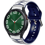 曲面紋理矽膠錶帶，適用於 Samsung Galaxy Watch 6 Classic 47mm，Samsung Galaxy Watch 6 44mm，Samsung Galaxy Watch 6 40mm