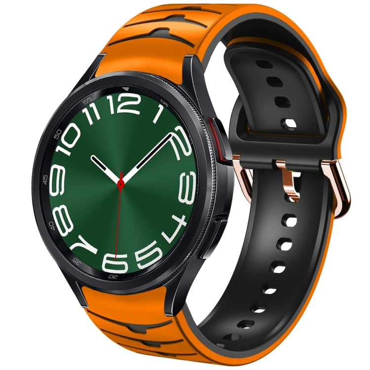 曲面紋理矽膠錶帶，適用於 Samsung Galaxy Watch 6 Classic 47mm，Samsung Galaxy Watch 6 44mm，Samsung Galaxy Watch 6 40mm