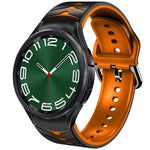 曲面紋理矽膠錶帶，適用於 Samsung Galaxy Watch 6 Classic 47mm，Samsung Galaxy Watch 6 44mm，Samsung Galaxy Watch 6 40mm