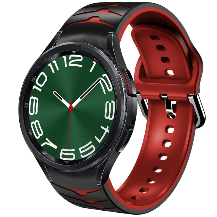 曲面紋理矽膠錶帶，適用於 Samsung Galaxy Watch 6 Classic 47mm，Samsung Galaxy Watch 6 44mm，Samsung Galaxy Watch 6 40mm