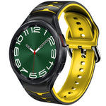 曲面紋理矽膠錶帶，適用於 Samsung Galaxy Watch 6 Classic 47mm，Samsung Galaxy Watch 6 44mm，Samsung Galaxy Watch 6 40mm