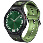 曲面紋理矽膠錶帶，適用於 Samsung Galaxy Watch 6 Classic 47mm，Samsung Galaxy Watch 6 44mm，Samsung Galaxy Watch 6 40mm