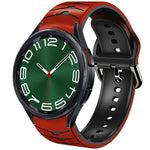 曲面紋理矽膠錶帶，適用於 Samsung Galaxy Watch 6 Classic 47mm，Samsung Galaxy Watch 6 44mm，Samsung Galaxy Watch 6 40mm
