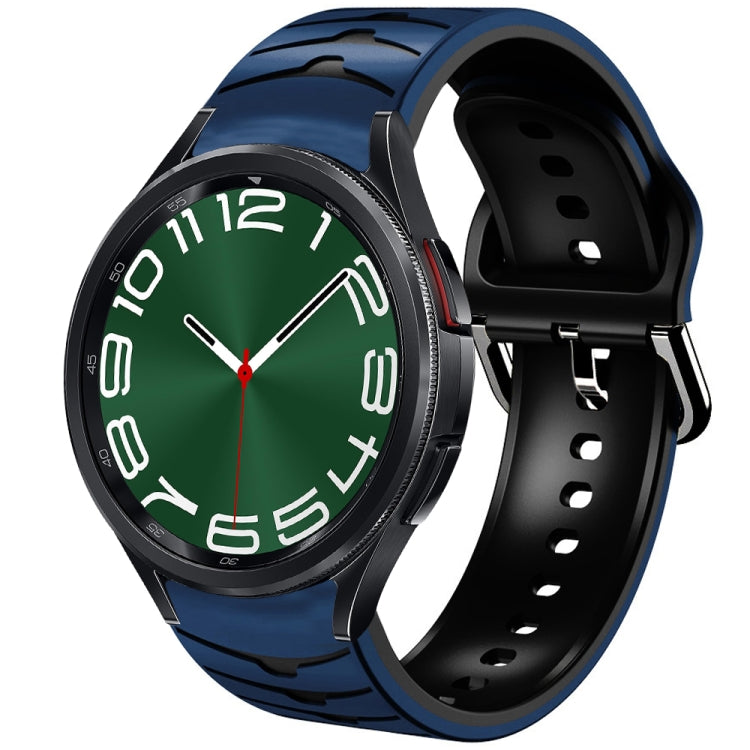 曲面紋理矽膠錶帶，適用於 Samsung Galaxy Watch 6 Classic 47mm，Samsung Galaxy Watch 6 44mm，Samsung Galaxy Watch 6 40mm