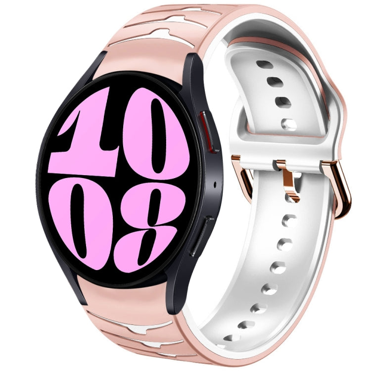 曲面紋理矽膠錶帶，適用於 Samsung Galaxy Watch 6 Classic 47mm，Samsung Galaxy Watch 6 44mm，Samsung Galaxy Watch 6 40mm