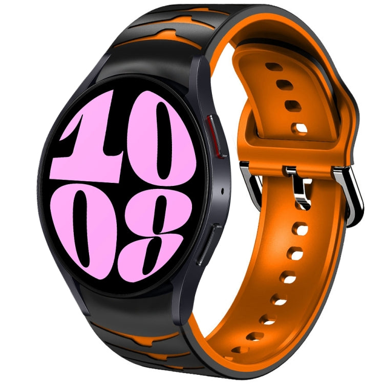 曲面紋理矽膠錶帶，適用於 Samsung Galaxy Watch 6 Classic 47mm，Samsung Galaxy Watch 6 44mm，Samsung Galaxy Watch 6 40mm