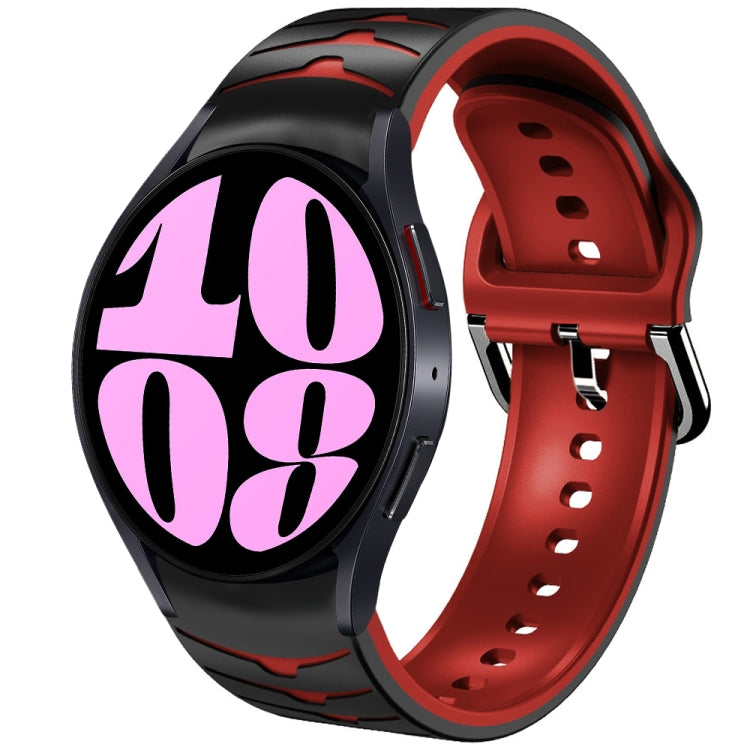 曲面紋理矽膠錶帶，適用於 Samsung Galaxy Watch 6 Classic 47mm，Samsung Galaxy Watch 6 44mm，Samsung Galaxy Watch 6 40mm
