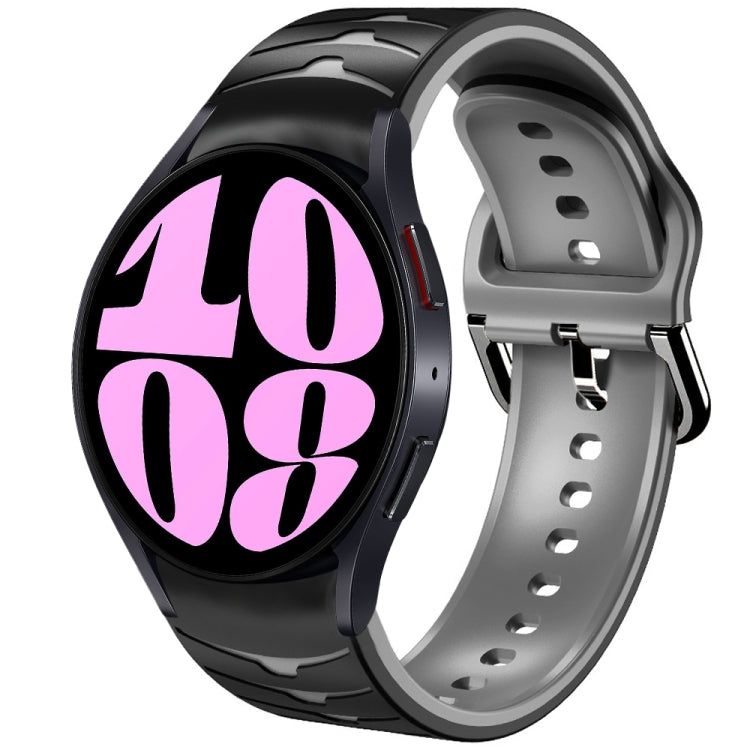 曲面紋理矽膠錶帶，適用於 Samsung Galaxy Watch 6 Classic 47mm，Samsung Galaxy Watch 6 44mm，Samsung Galaxy Watch 6 40mm