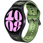 曲面紋理矽膠錶帶，適用於 Samsung Galaxy Watch 6 Classic 47mm，Samsung Galaxy Watch 6 44mm，Samsung Galaxy Watch 6 40mm