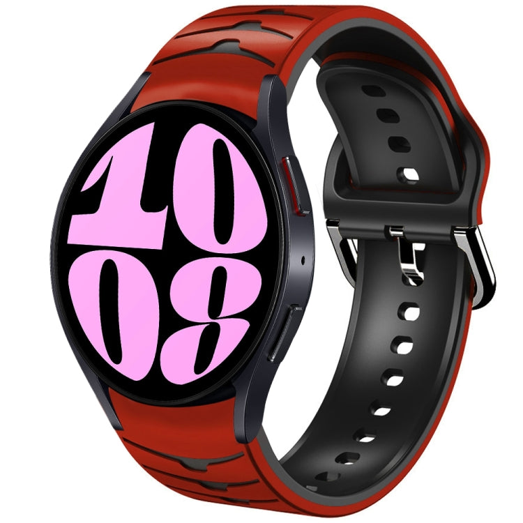 曲面紋理矽膠錶帶，適用於 Samsung Galaxy Watch 6 Classic 47mm，Samsung Galaxy Watch 6 44mm，Samsung Galaxy Watch 6 40mm