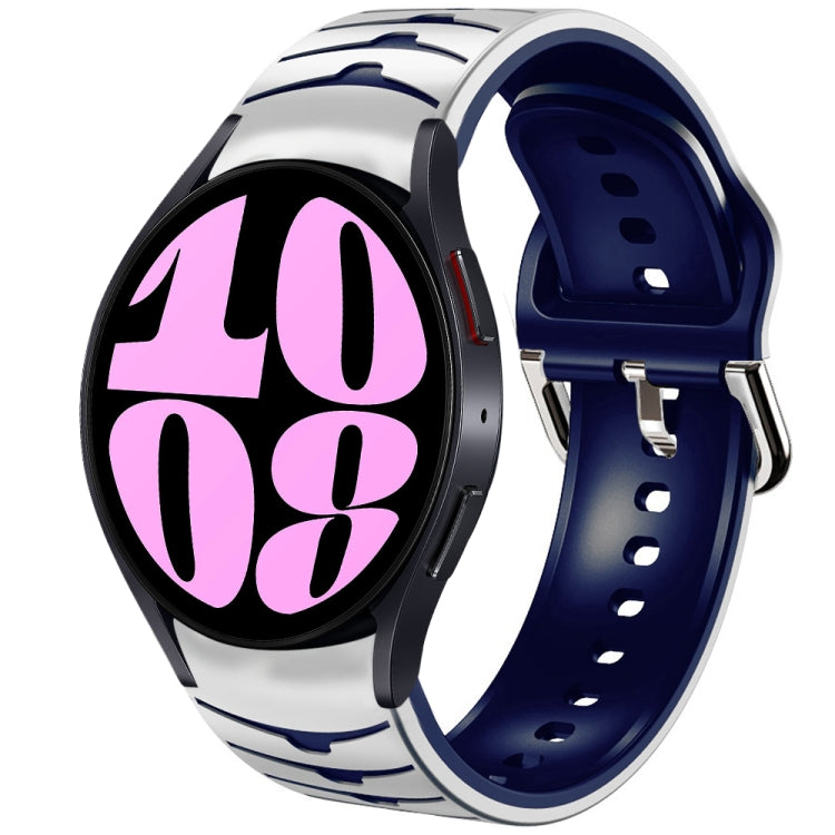 曲面紋理矽膠錶帶，適用於 Samsung Galaxy Watch 6 Classic 47mm，Samsung Galaxy Watch 6 44mm，Samsung Galaxy Watch 6 40mm