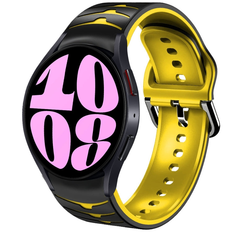 曲面紋理矽膠錶帶，適用於 Samsung Galaxy Watch 6 Classic 47mm，Samsung Galaxy Watch 6 44mm，Samsung Galaxy Watch 6 40mm