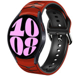 曲面紋理矽膠錶帶，適用於 Samsung Galaxy Watch 6 Classic 47mm，Samsung Galaxy Watch 6 44mm，Samsung Galaxy Watch 6 40mm