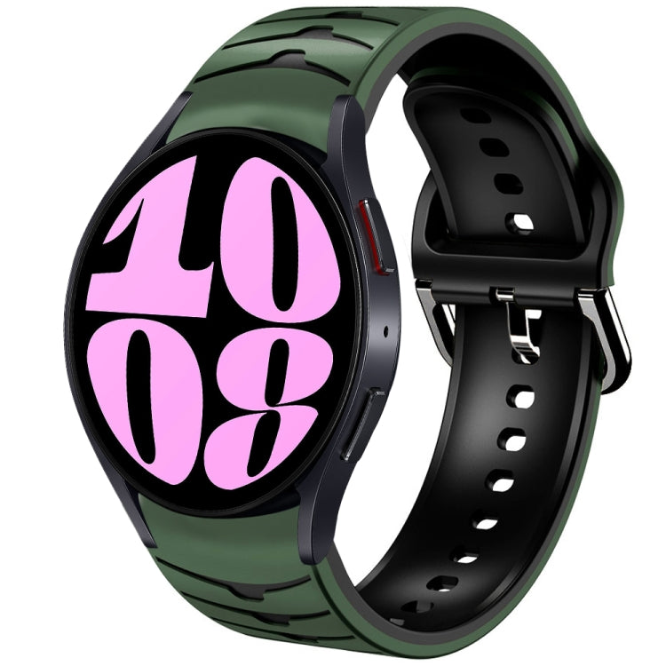 曲面紋理矽膠錶帶，適用於 Samsung Galaxy Watch 6 Classic 47mm，Samsung Galaxy Watch 6 44mm，Samsung Galaxy Watch 6 40mm