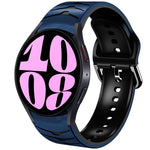 曲面紋理矽膠錶帶，適用於 Samsung Galaxy Watch 6 Classic 47mm，Samsung Galaxy Watch 6 44mm，Samsung Galaxy Watch 6 40mm