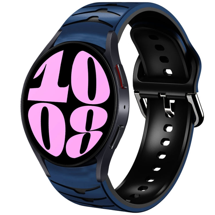 曲面紋理矽膠錶帶，適用於 Samsung Galaxy Watch 6 Classic 47mm，Samsung Galaxy Watch 6 44mm，Samsung Galaxy Watch 6 40mm